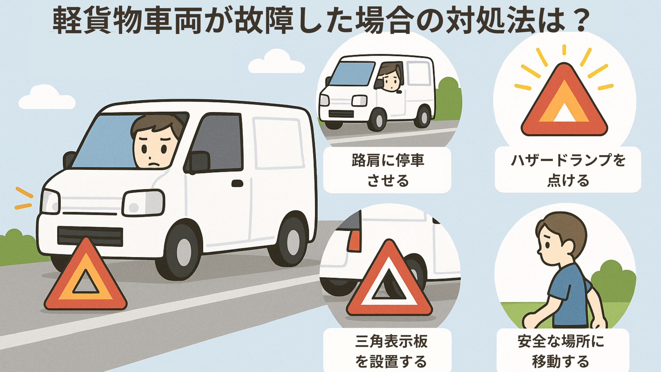 軽貨物車両が故障した場合の対処法は？