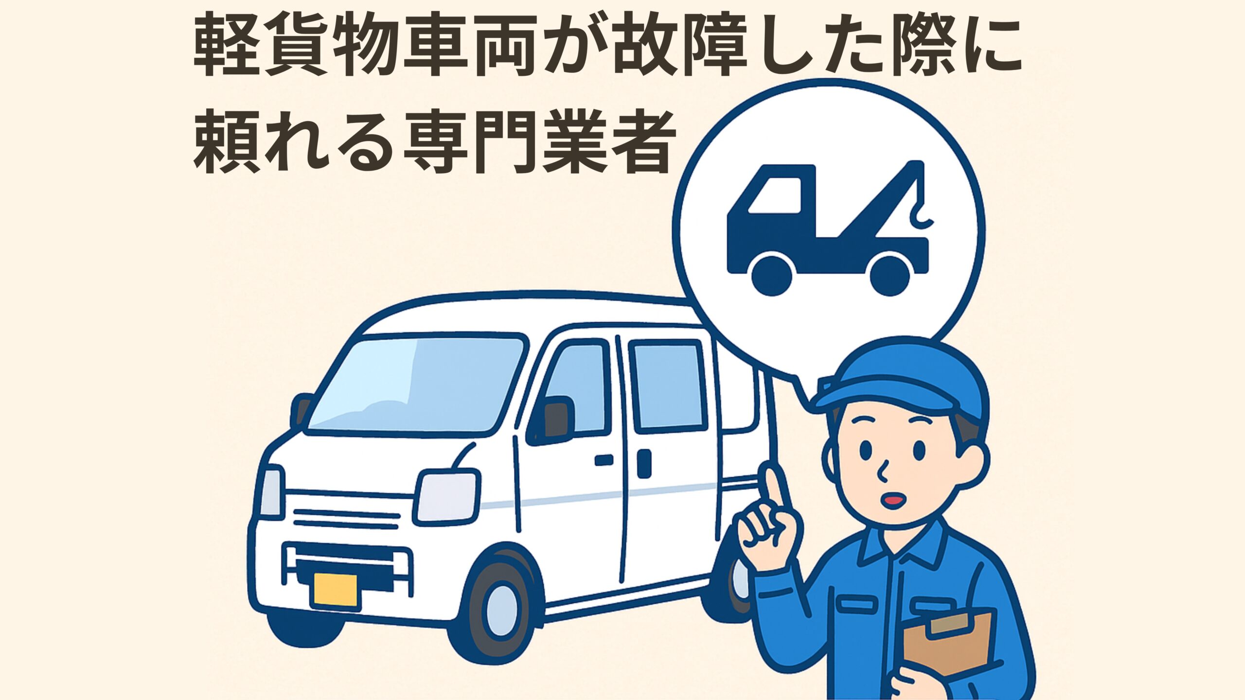 軽貨物車両が故障した際に頼れる専門業者